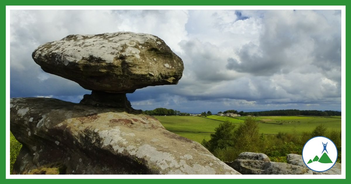 Mushroom Rock, Brimham - moulded by God