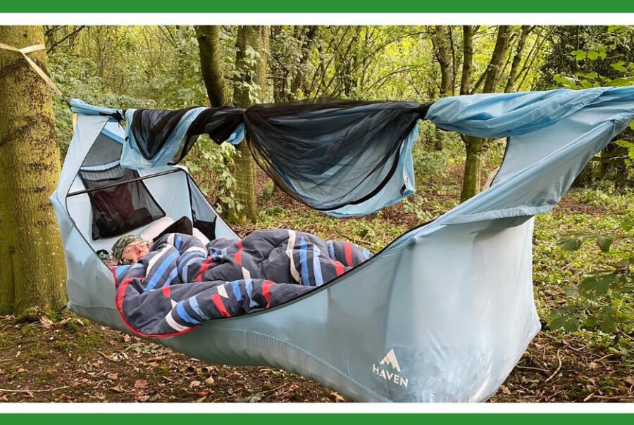 A good day in Creation: Susan snuggled in hammock