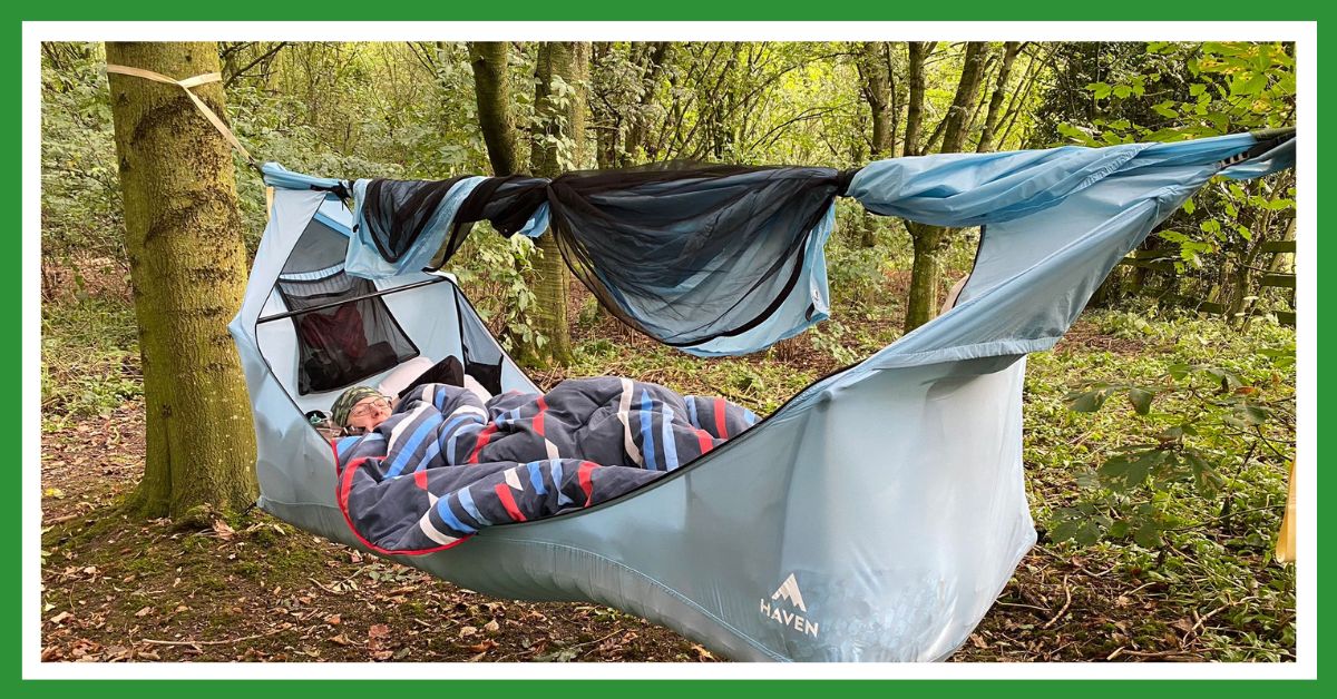 A good day in Creation: Susan snuggled in hammock